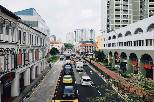 Picture of driving in Singapore